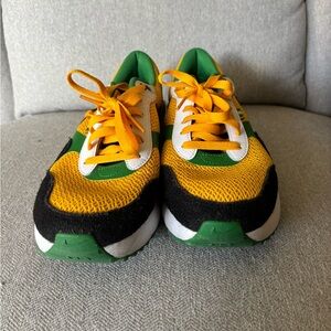 Nike Athletic Shoes - Yellow, Green, Black
